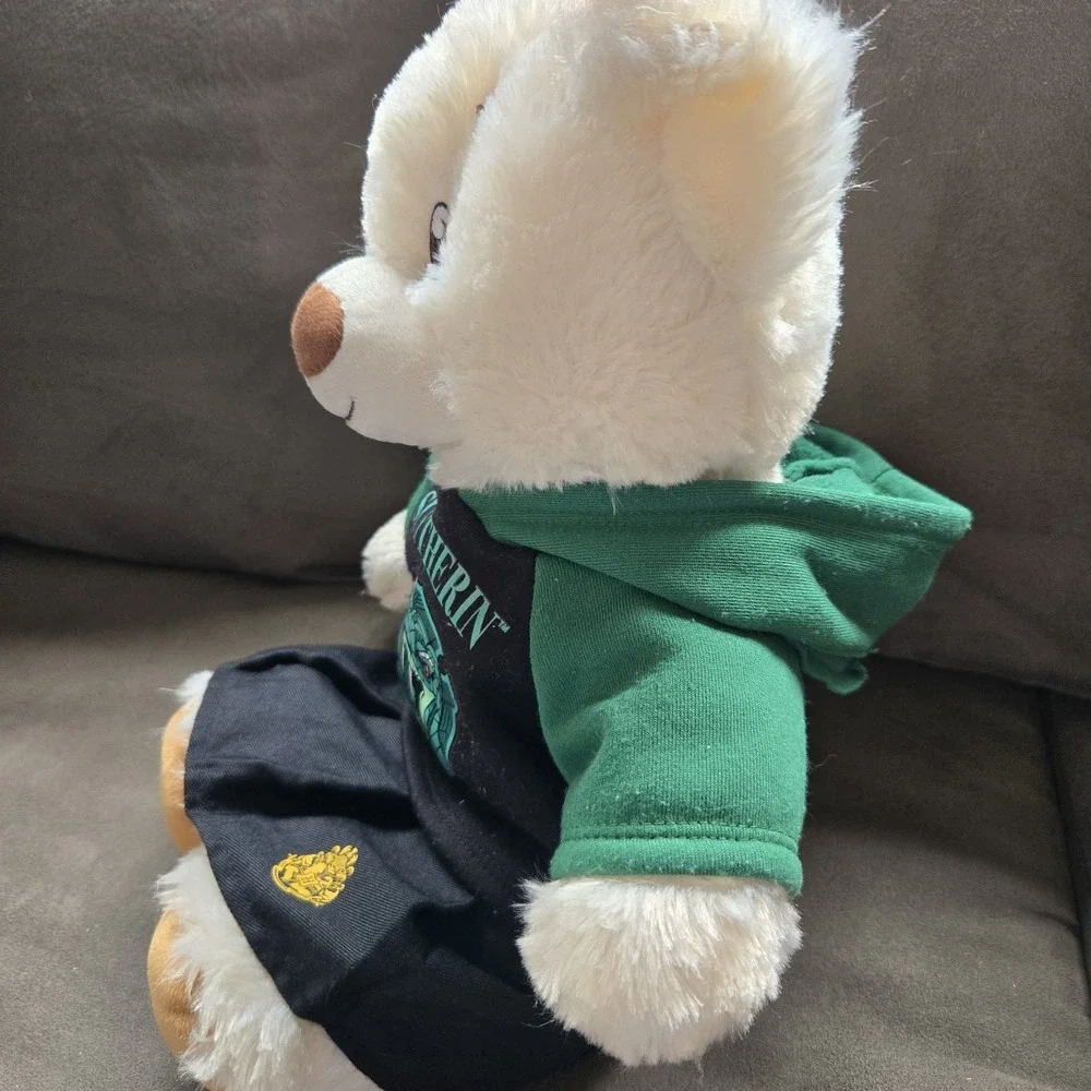 Build A Bear White‎ Plush Harry Potter Slytherin Outfit Hoodie Shirt Skirt BABW